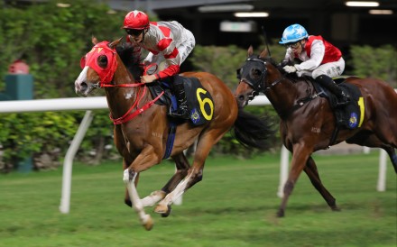 Lean Master gets on top under Harry Bentley for a cosy win. Photo: Kenneth Chan