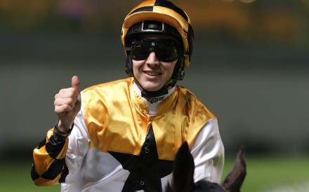 Colin Keane wins the third-leg of the 2019 International Jockeys’ Championship at Happy Valley. Photo: Kenneth Chan