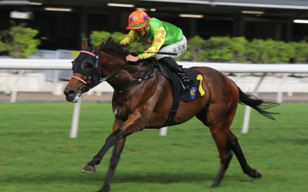 Prestige Good comes home in splendid isolation at Happy Valley. Photo: Kenneth Chan