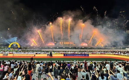 Fireworks mark the season finale at Happy Valley. Photos: Kenneth Chan