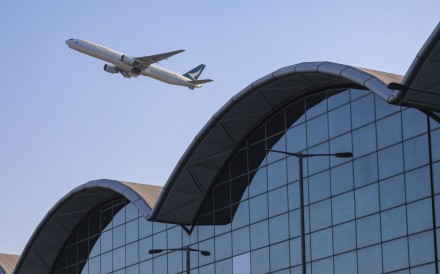 Image of a Cathay Pacific aircraft taking off from the Hong Kong International Airport in Chek Lap Kok. Photo: SCMP/Felix Wong
