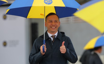 Cody Mo is all smiles after a race-to-race double at Sha Tin. Photos: Kenneth Chan