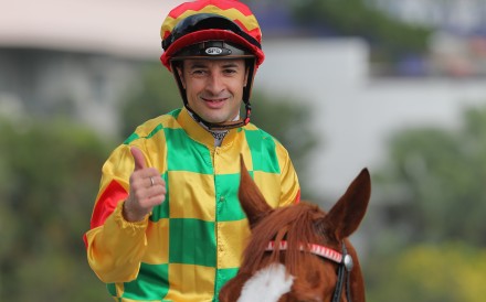 Christophe Lemaire enjoys a Sha Tin winner in 2022. Photos: Kenneth Chan