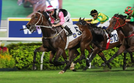 Beauty Bolt scores at Sha Tin in July under Zac Purton. Photos: Kenneth Chan