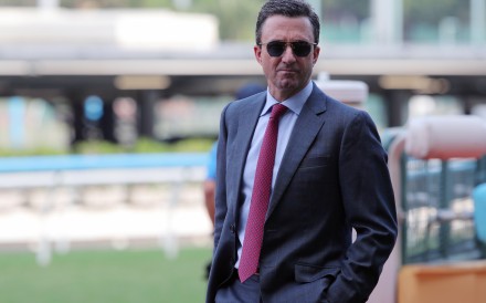 Douglas Whyte is hoping for a big run from Shanwah on Sunday. Photos: Kenneth Chan