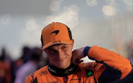 McLaren driver Oscar Piastri of Australia reacts after finishing second at the Qatar Grand Prix last Sunday. Photo: AP