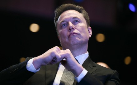 Elon Musk looks on as US President Donald Trump speaks at the US-Saudi Investment Forum in Washingto in November. Photo: AFP