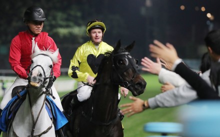 Jockey James McDonald greets the Happy Valley crowd aboard recent winner Ocean Impact. Photos: Kenneth Chan