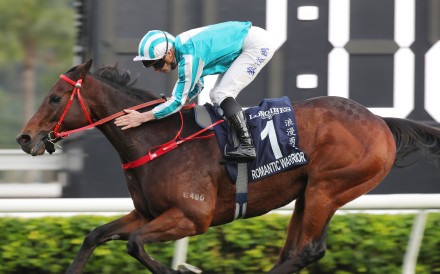 Romantic Warrior wins last Sunday’s Group One Hong Kong Cup under James McDonald. Photos: Kenneth Chan