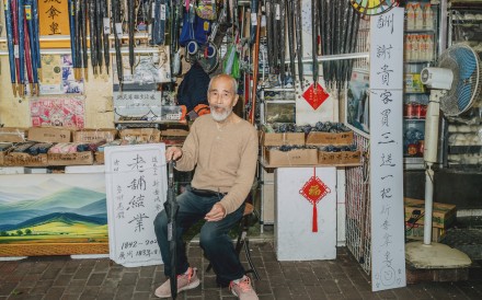 Yau Yiu-wai, owner of Sun Nga Shing Umbrella Store in Hong Kong, which he plans to close after five generations. Photo: Jocelyn Tam