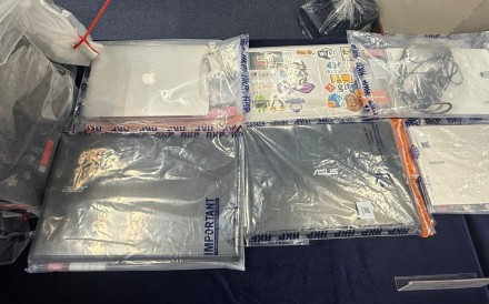 Several laptops were seized as part of the investigations. Photo: Handout