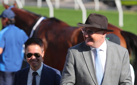 Trainer David Hayes is all smiles at Sha Tin. Photos: Kenneth Chan