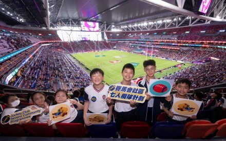The Jockey Club Sevens School Tour last year enabled students to experience the world-class Hong Kong Sevens rugby tournament. Photo: Handout