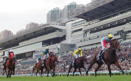 Ka Ying Rising wins December’s Hong Kong Sprint under Zac Purton. Photos: Kenneth Chan