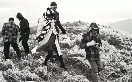 Visitors bundled up against the cold to see the frost on Tai Mo Shan, where the temperature fell to minus three degrees Celsius in December 1975. Photo: SCMP Archives