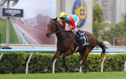 Zac Purton and Ka Ying Rising win the Group One Hong Kong Sprint (1,200m). Photos: Kenneth Chan