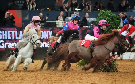 The Shetland Pony Grand National was one of the highlights of the opening day of the Longines Hong Kong International Horse Show. Photo: Elson Li