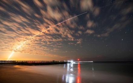 SpaceX’s Falcon 9 rocket after launching from Cape Canaveral, Florida in February 2025. Photo: Reuters 