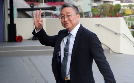 Francis Lui celebrates a treble at Sha Tin last month. Photos: Kenneth Chan