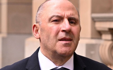 Tony Mokbel leaves the Victorian Court of Appeal in Melbourne on September 3, 2025. Photo: AFP
