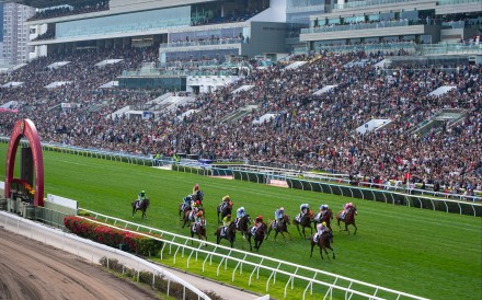 The Sha Tin Racecourse draws a big crowd on the third day of the Lunar New Year on February 19. Photo: Eugene Lee
