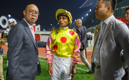 Trainer Chris So (left) and jockey Karis Teetan are stranded in Dubai. Photos: HKJC