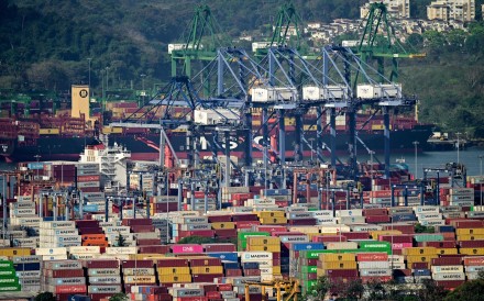 A view of the Port of Balboa, managed by CK Hutchison Holdings based in Hong Kong, at the entrance to the Panama Canal in Panama City. On February 24, 2026, Hong Kong-based conglomerate CK Hutchison objected to a takeover by Panamanian authorities of two ports its subsidiary previously controlled on the Panama Canal. Photo: AFP