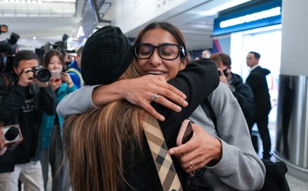 The first planeload of passengers stranded in the Middle East return home as the regional conflict continues to spiral. Picture taken in Hong Kong International Airport at Chek Lap Kok. 04MAR26   SCMP/ Sam Tsang