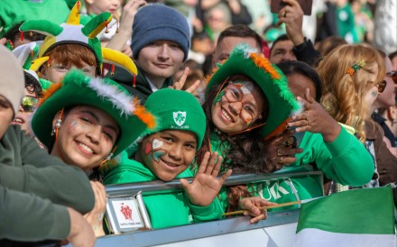 People watch the annual St Patrick’s Day parade through the city centre of Dublin, Ireland, on March 17. Photo: AFP