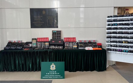 Customs displays evidence seized during the raids. Photo: Handout