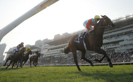 Ka Ying Rising dominates his rivals in the Queen’s Silver Jubilee Cup last start. Photos: Kenneth Chan