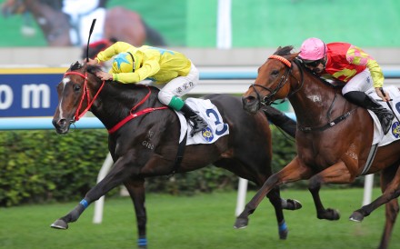 Lucky Sweynesse and Derek Leung win at Sha Tin. Photos: Kenneth Chan