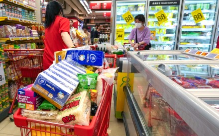People shop at a supermarket in Causeway Bay. Photo: Jelly Tse
