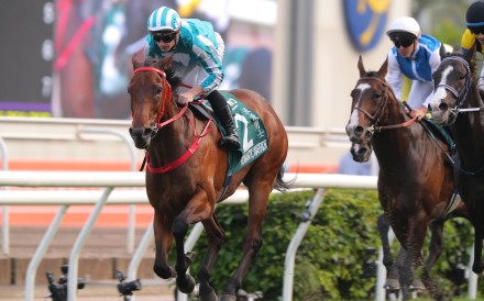 Romantic Warrior completed Triple Crown glory with victory in the Champions & Chater Cup. Photos: Kenneth Chan