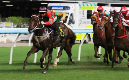 Tycoon Resources, ridden by Angus Chung, wins at Happy Valley. Photos: Kenneth Chan