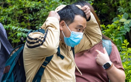Schoolteacher Cheng Hon-sze attends the trial at Tsuen Wan Court on Thursday. Photo: Brian Wong