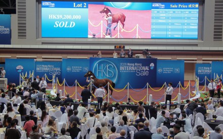 Lot 2 is sold for HK$9.2 million at Hong Kong International Sales at Sha Tin. Photos: Kenneth Chan