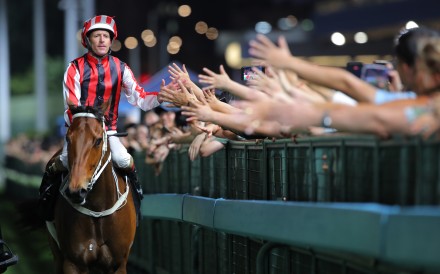 Liveandletlive and Hugh Bowman return after winning at Happy Valley. Photos: Kenneth Chan