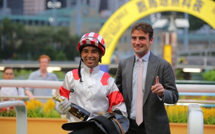 David Eustace celebrates at Happy Valley. Photos: Kenneth Chan