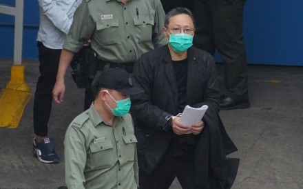 Benny Tai was previously sentenced to 10 years’ imprisonment for acting as the chief organiser of the unofficial primary election in 2020. Photo: Winson Wong