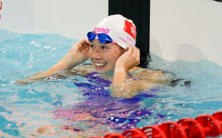 Siobhan Haughey, here competing in Shenzhen, claimed 50m and 200m freestyle golds from last weekend’s Hong Kong Open Swimming Championships. Photo: Xinhua