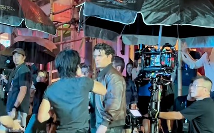 Hollywood star Henry Cavill is filming in Central. Photo: Instagram/notbadgalriri__