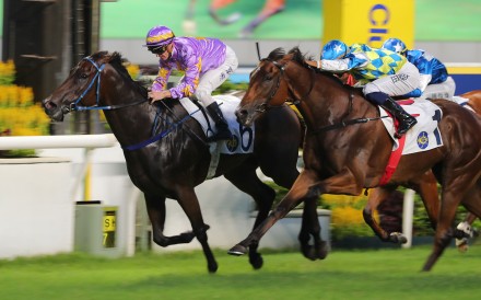 Galaxy Patch storms home to finish a close second to Little Paradise in the Premier Cup in June. Photos: Kenneth Chan