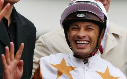 Silvestre de Sousa is all smiles after a winner at Sha Tin. Photos: Kenneth Chan