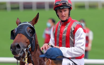 Zac Purton returns after winning on Metro Warrior at Sha Tin on Sunday. Photos: Kenneth Chan Zac Purton returns after winning on Metro Warrior at Sha Tin on Sunday. Photos: Kenneth Chan