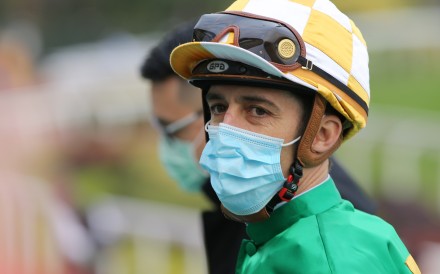 Christophe Soumillon after riding a winner during his latest Hong Kong stint. Photos: Kenneth Chan