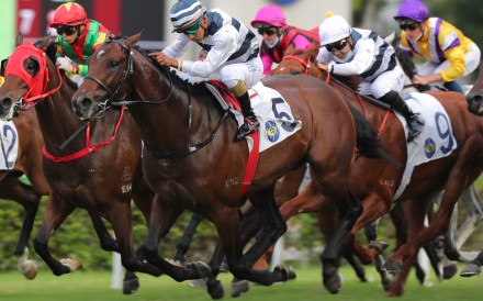Karis Teetan urges Panfield to victory in Sunday’s Sha Tin Trophy. Photos: Kenneth Chan