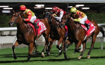 Keith Yeung pilots Astrologer to victory at Happy Valley on Wednesday night. Photo: Kenneth Chan
