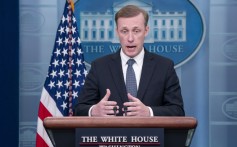 US national security adviser Jake Sullivan during a press briefing at the White House in Washington on Friday. Photo: EPA-EFE