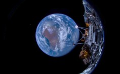 The Odysseus, seen here after its launch, will give Chinese scientists access to its cameras, letting them see the secrets of the universe in a history-making collaboration. Photo: Intuitive Machines/TNS